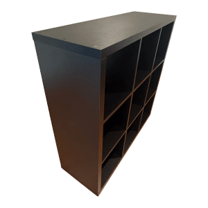 9 Cube Black Cubby Display