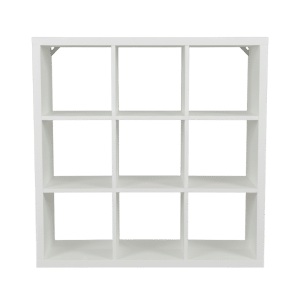 9 Cube White Cubby Display