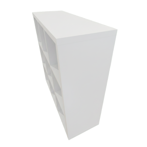 9 Cube White Cubby Display