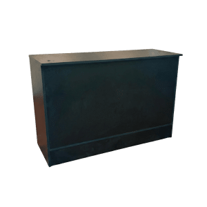 48" Black Retail Cash Wrap Counter