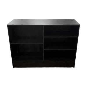 48" Black Retail Cash Wrap Counter