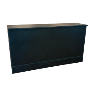 70" Black Retail Cash Wrap Counter