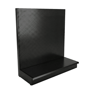 Black Gondola Wall Shelving Starter Unit | Madix Compatible | 48"W x 54"H