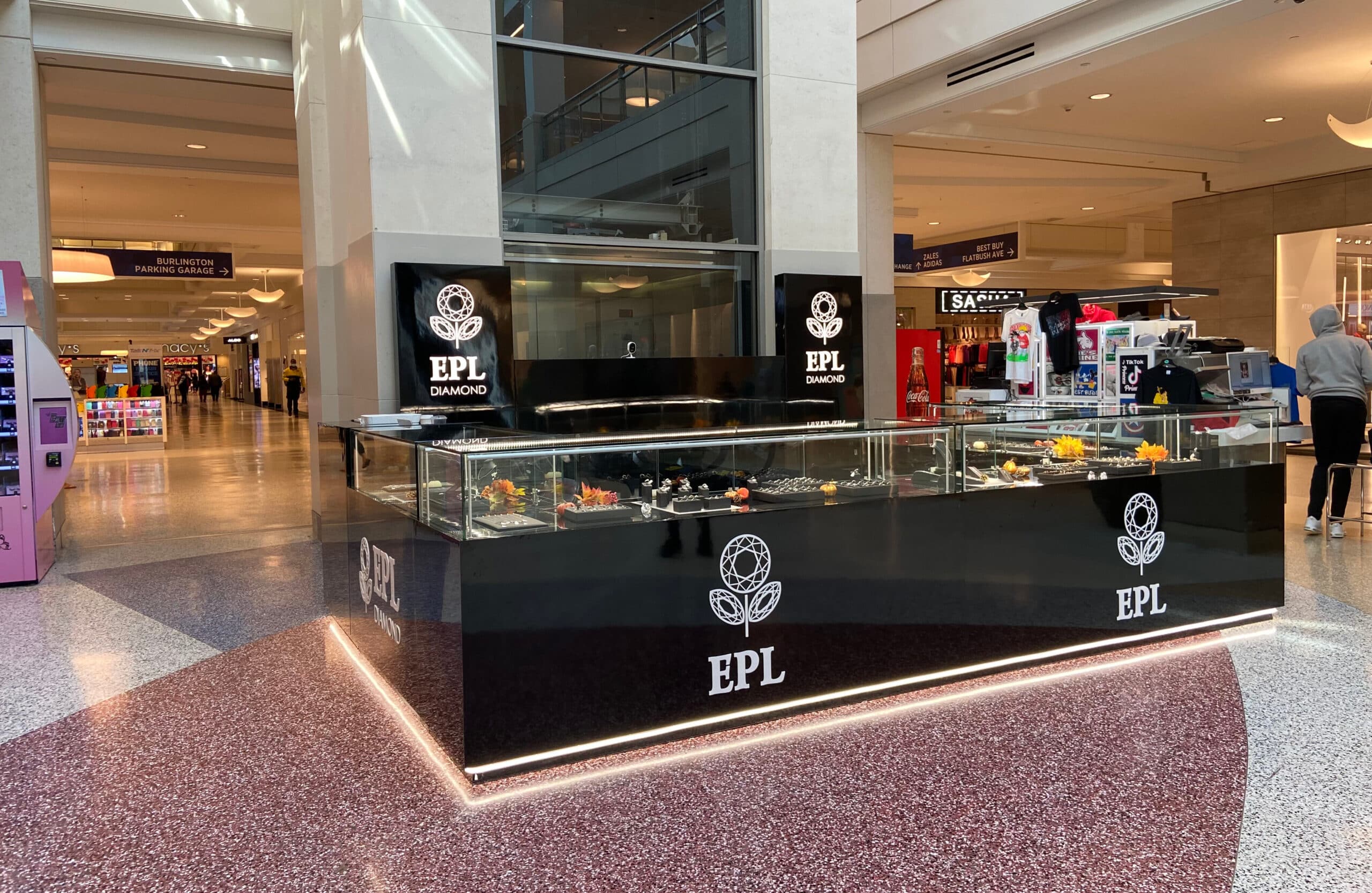 Custom Display Cases in Mall