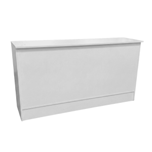 70" White Retail Cash Wrap Counter