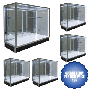 48" Silver Extra Vision Wholesale Display Cases
