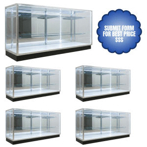 70" Silver Extra Vision Wholesale Display Cases