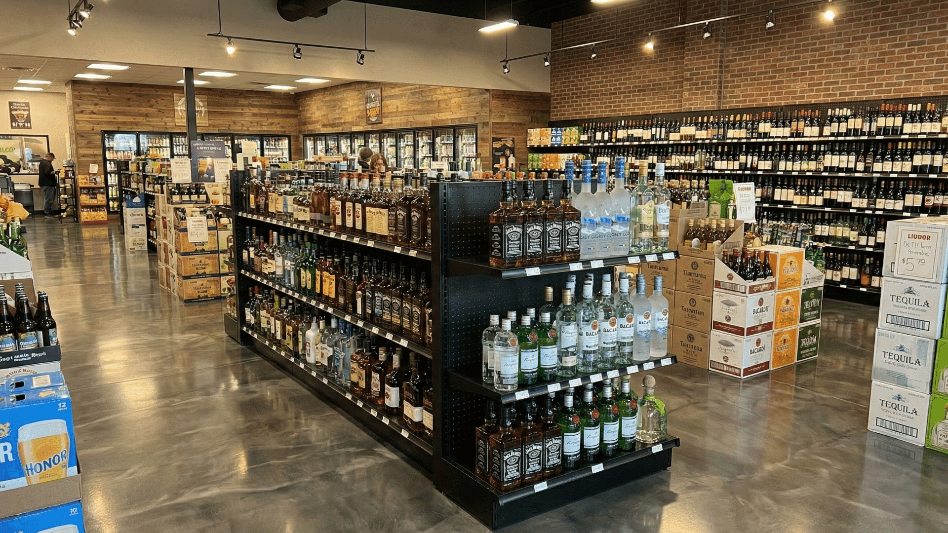 Gondola Shelving in Store