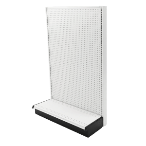 Lozier Gondola Shelving End Cap | White | 36"W x 16"D x 72"H