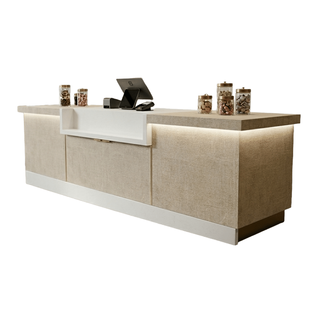 Custom Luxe Checkout Counter in Candy Store