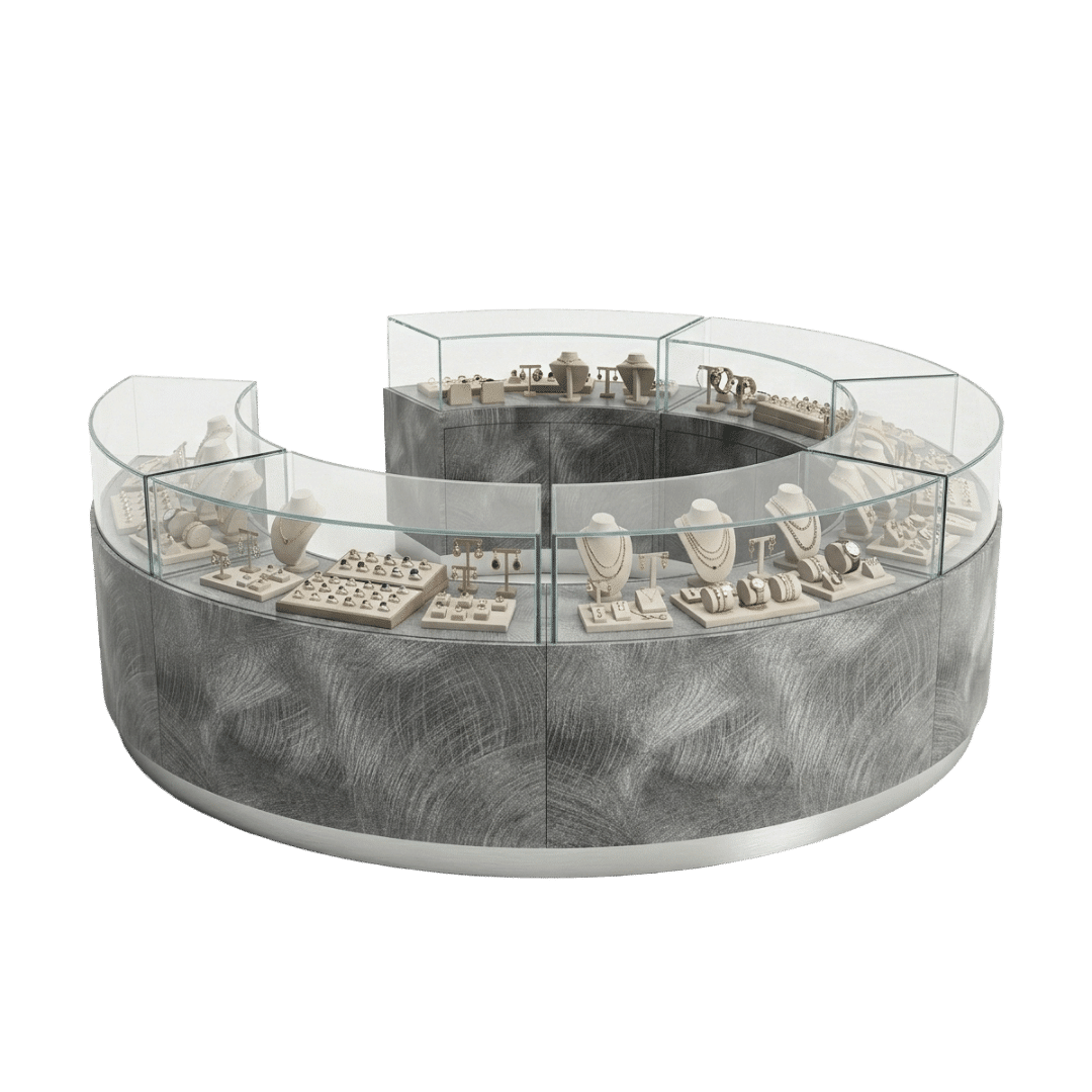 Ice Onyx & Gold Jewelry Display Case
