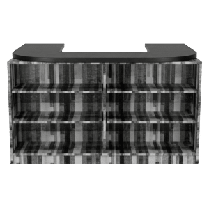 Big Plaid Cubby Checkout Counter