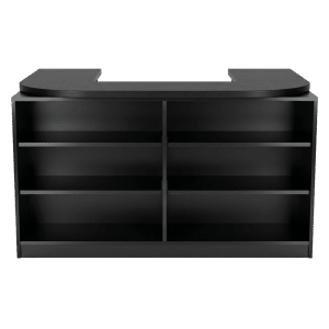 Black Cubby Checkout Counter