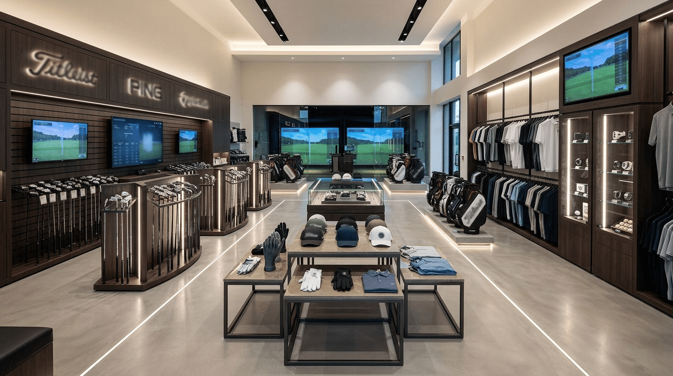 Custom Fixtures in Golf Shop