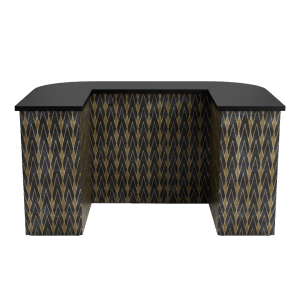 Deco Charcoal Cubby Checkout Counter