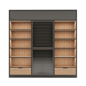 Gray & Maple Sports Card Mega Merchandiser