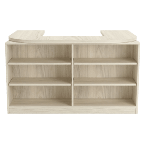 Ivory Birch Cubby Checkout Counter