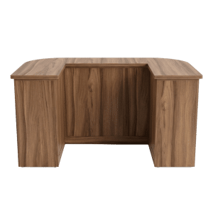 Oiled Walnut Cubby Checkout Counter