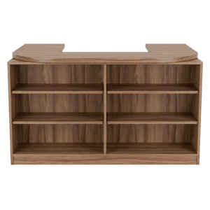 Oiled Walnut Cubby Checkout Counter