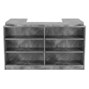 Pewter Brush Cubby Checkout Counter