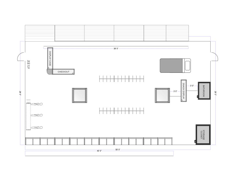 2D store layout plan 23