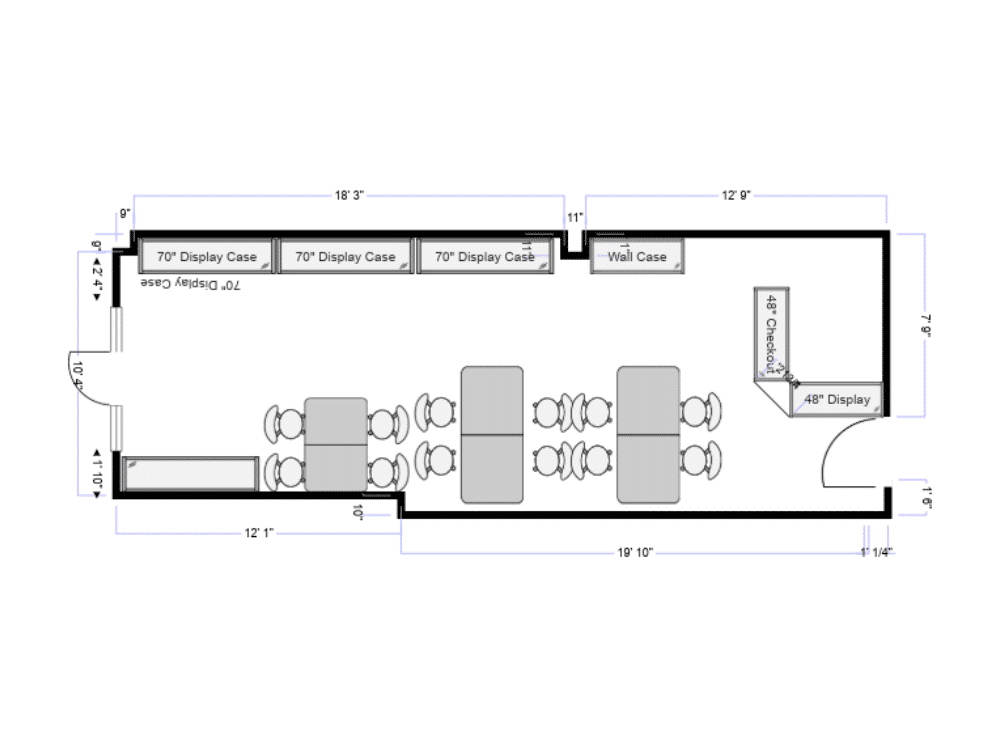 2D store layout plan 17