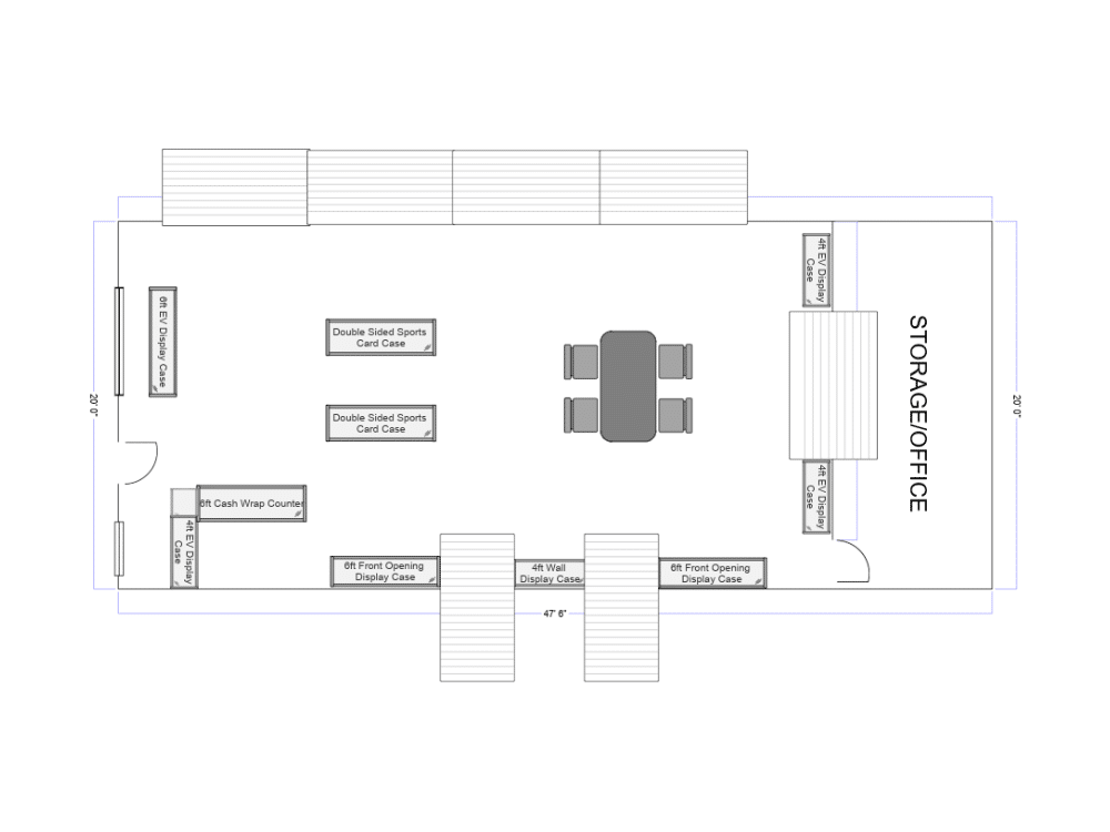2D store layout plan 12