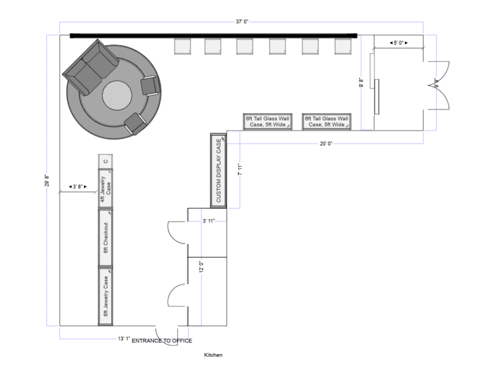 2D store layout plan 10