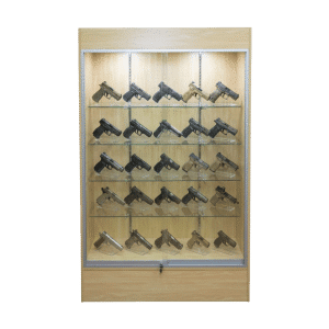 78" Maple Gun Wall Display Case