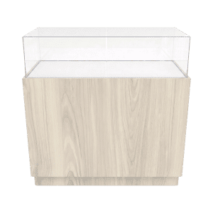 48" Ivory Birch Straight Jewelry Display Case